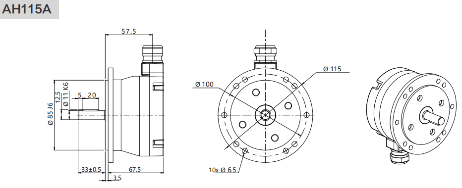 AH115 Heavy Duty Encoder - Civiti