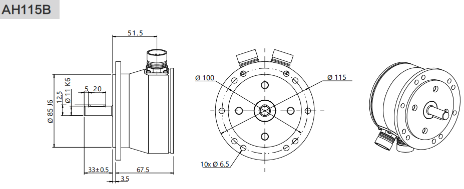 AH115 Heavy Duty Encoder - Civiti